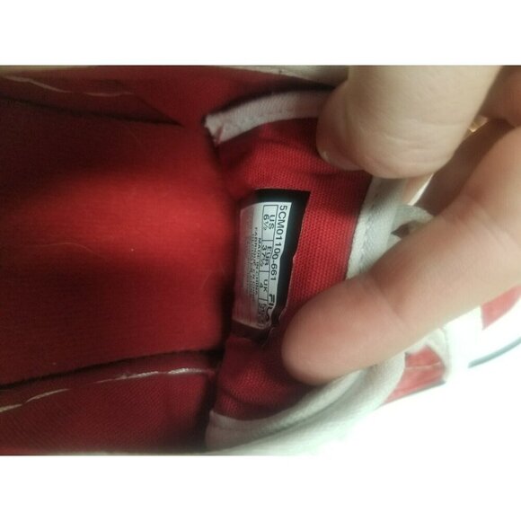 womens fila sneakers size 6.5 Red Synthetic  Material ‎ On The Outside. Rare! - Picture 10 of 12